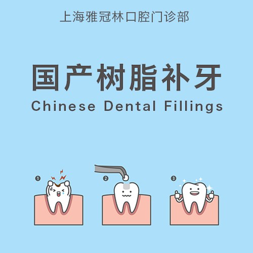 【补牙树脂美学修复】【国产补牙】补牙修复/耐磨